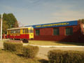 Первый трамвай Волжского «Гота»-Т57 у трамвайного депо
